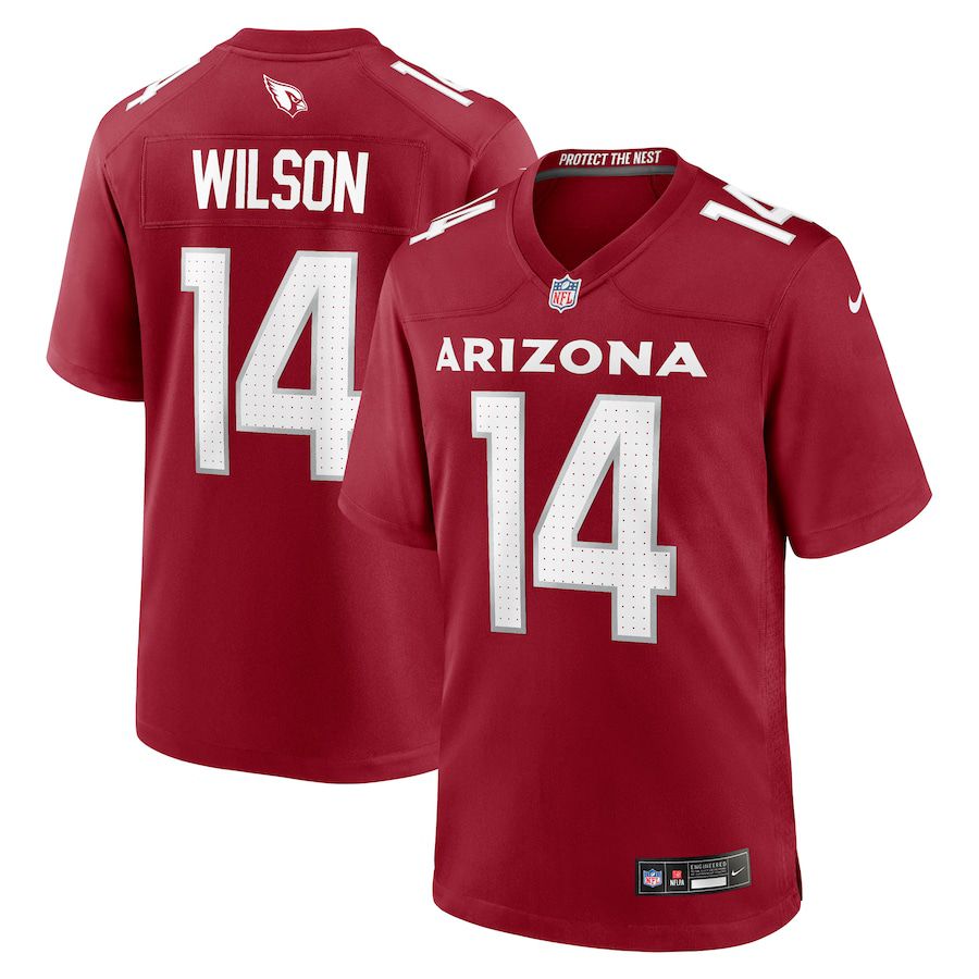 Men Arizona Cardinals #14 Michael Wilson Nike Cardinal Team Game NFL Jersey